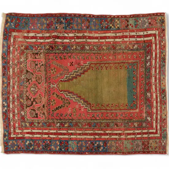 Turkish 19thC Kersehir wool pile carpet,